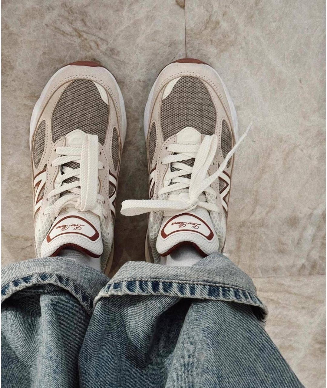 LORO PIANA Бежевые кроссовки, фото 5