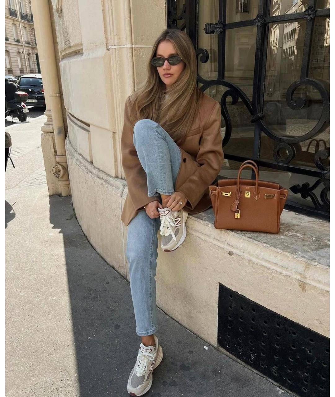 LORO PIANA Бежевые кроссовки, фото 6