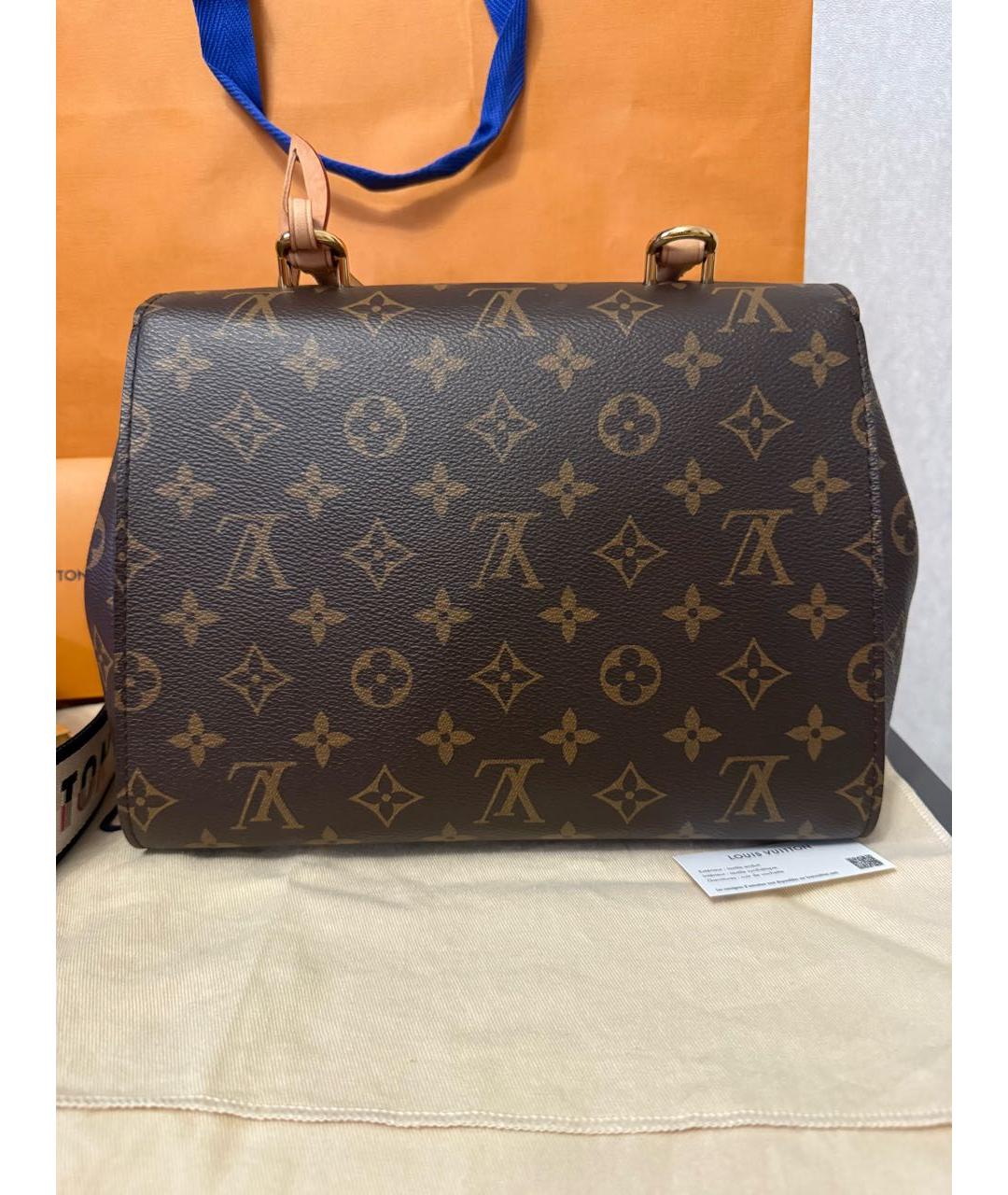 LOUIS VUITTON Коричневая сумка с короткими ручками, фото 4