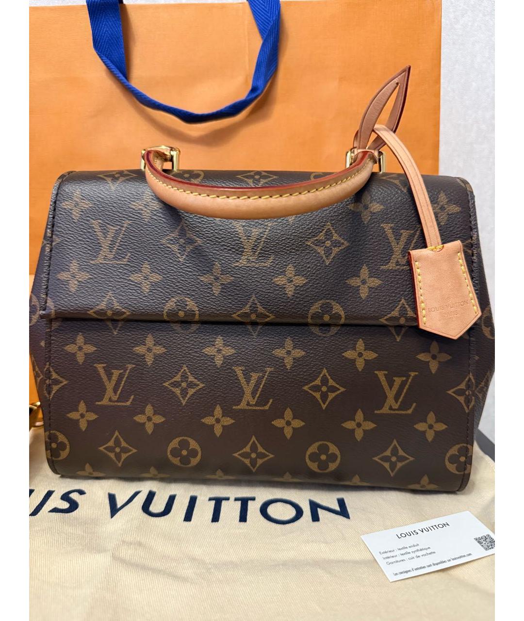 LOUIS VUITTON Коричневая сумка с короткими ручками, фото 8