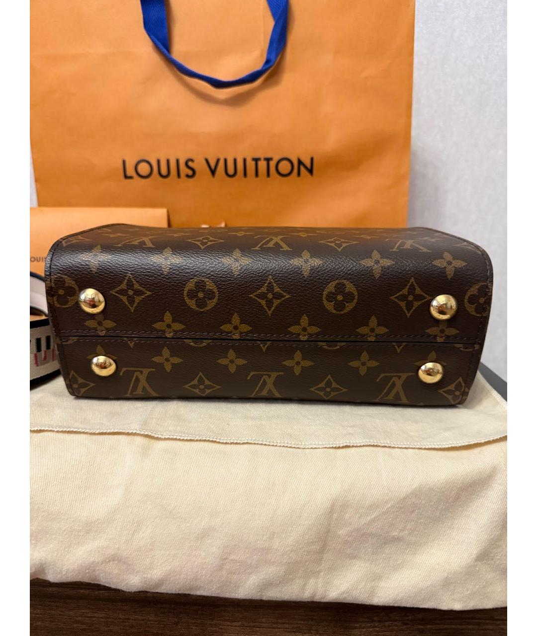 LOUIS VUITTON Коричневая сумка с короткими ручками, фото 5