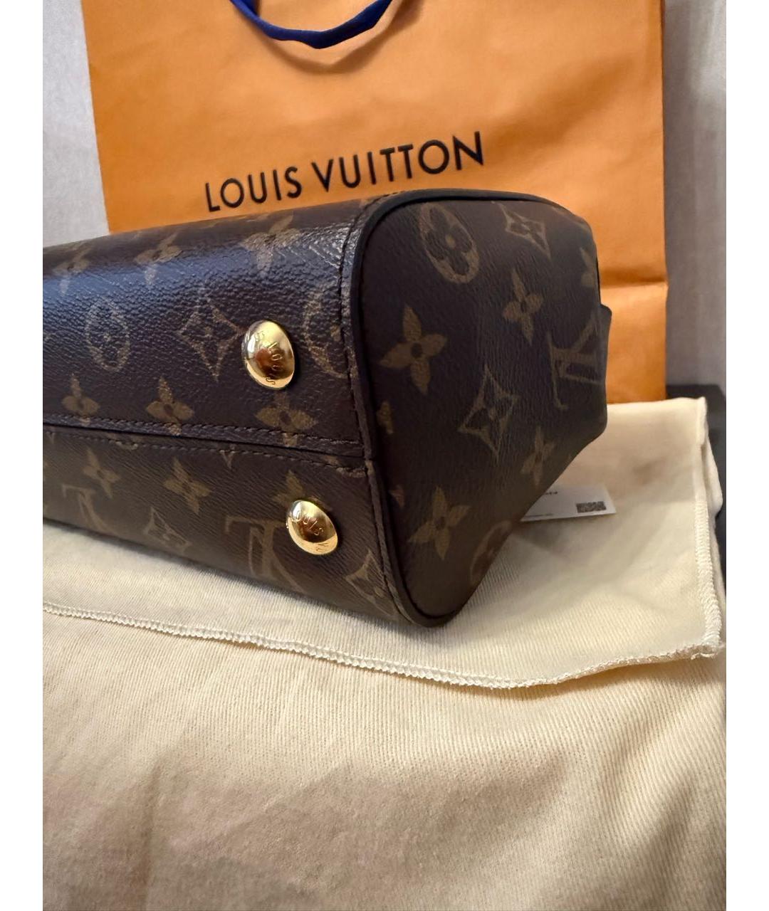 LOUIS VUITTON Коричневая сумка с короткими ручками, фото 6