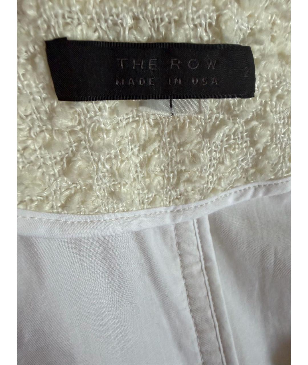 THE ROW Белое льняное пальто, фото 3