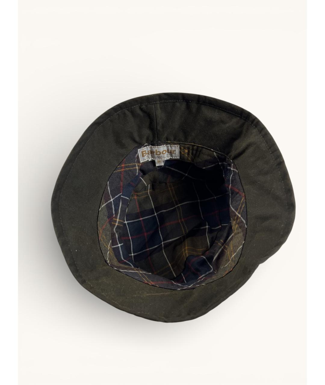 BARBOUR Хаки шляпа, фото 5