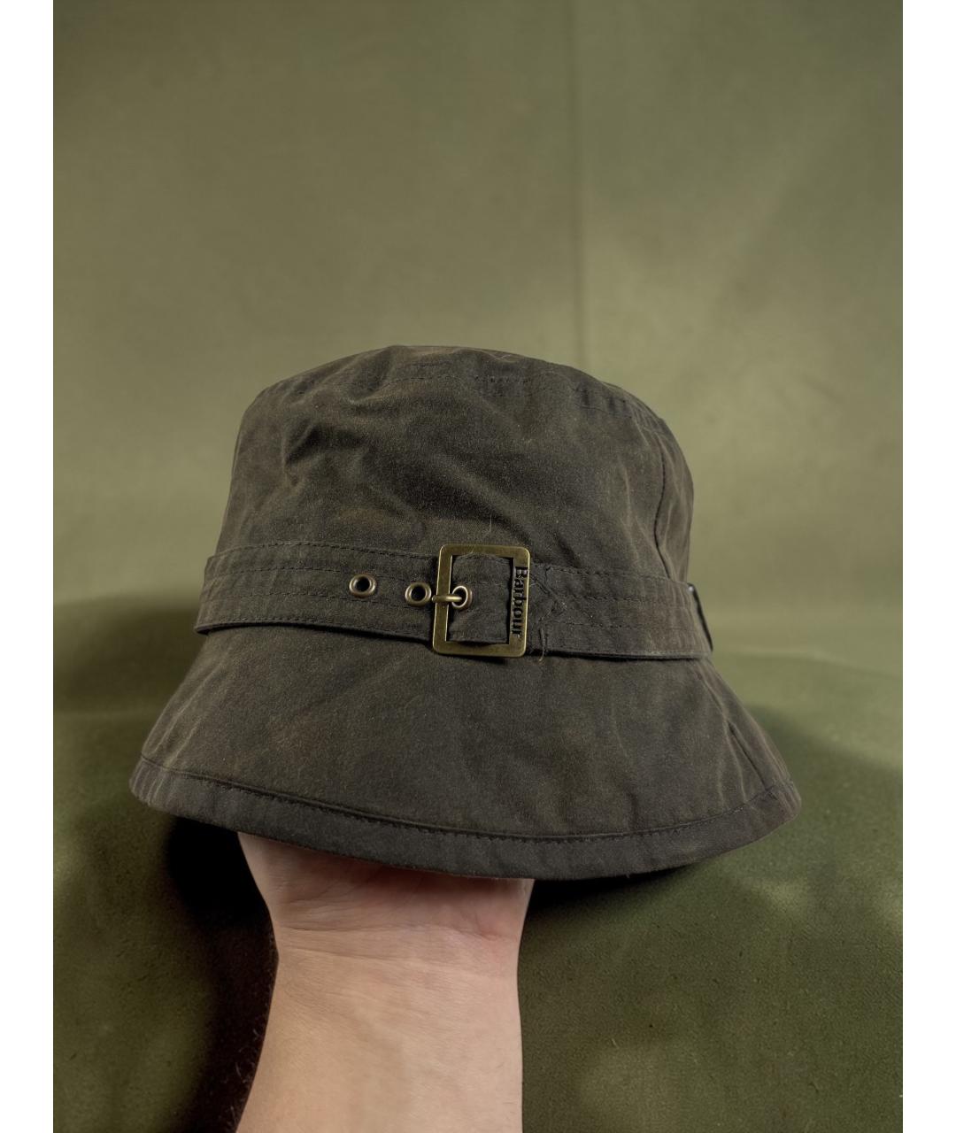 BARBOUR Хаки шляпа, фото 2