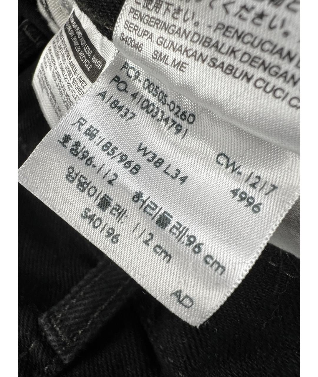 LEVI'S Черные хлопковые прямые джинсы, фото 6