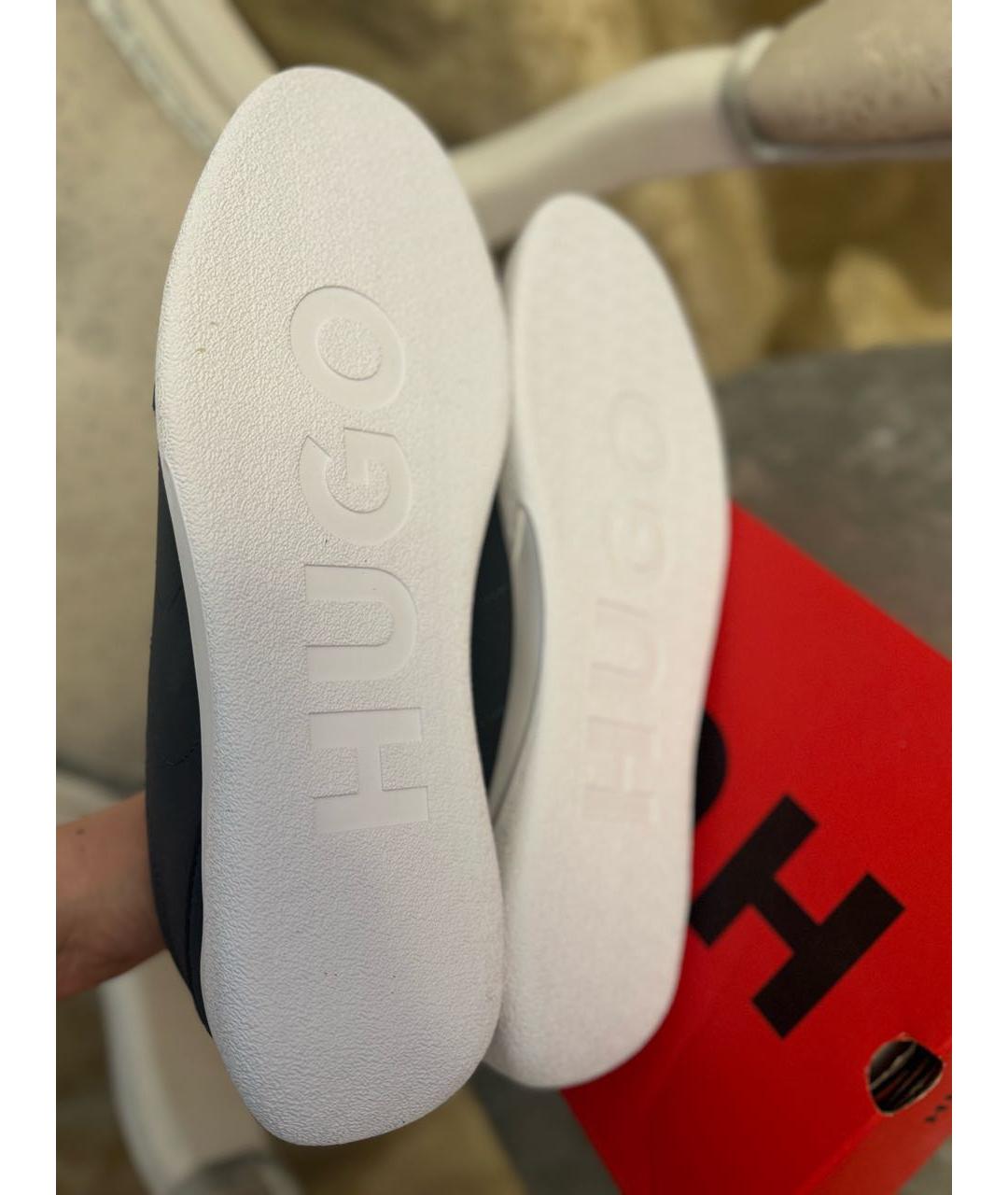 HUGO Темно-синие низкие кроссовки / кеды, фото 5