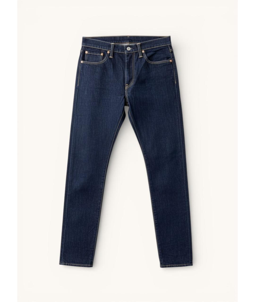 LEVI'S Темно-синие хлопковые джинсы скинни, фото 8