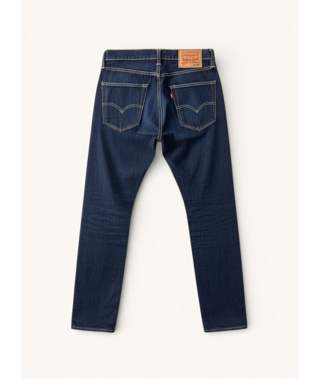 LEVI'S Темно-синие хлопковые джинсы скинни, фото 2