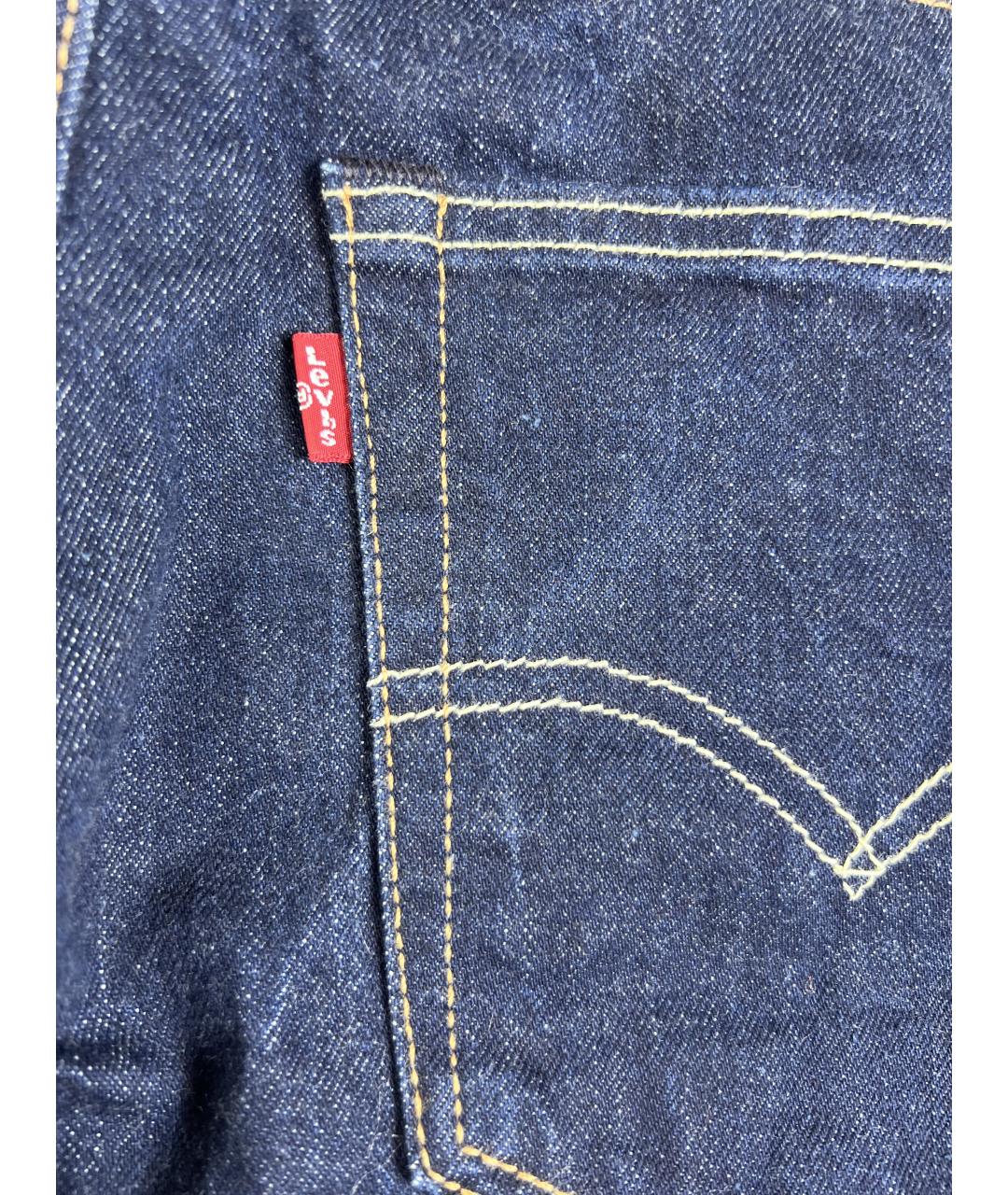 LEVI'S Темно-синие хлопковые джинсы скинни, фото 3