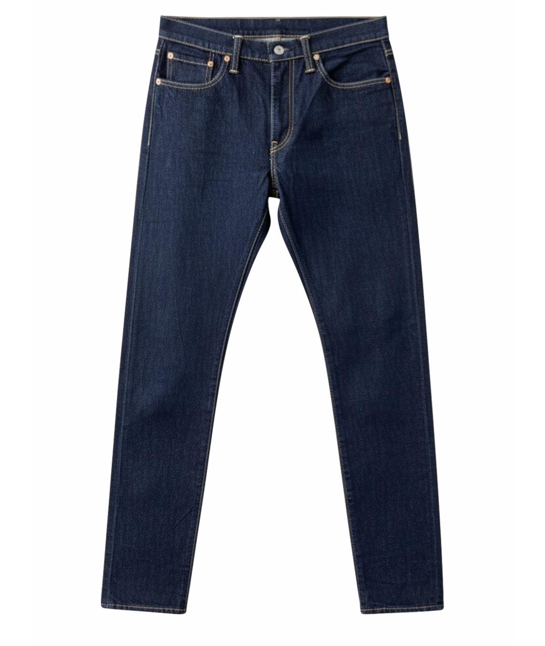 LEVI'S Темно-синие хлопковые джинсы скинни, фото 1