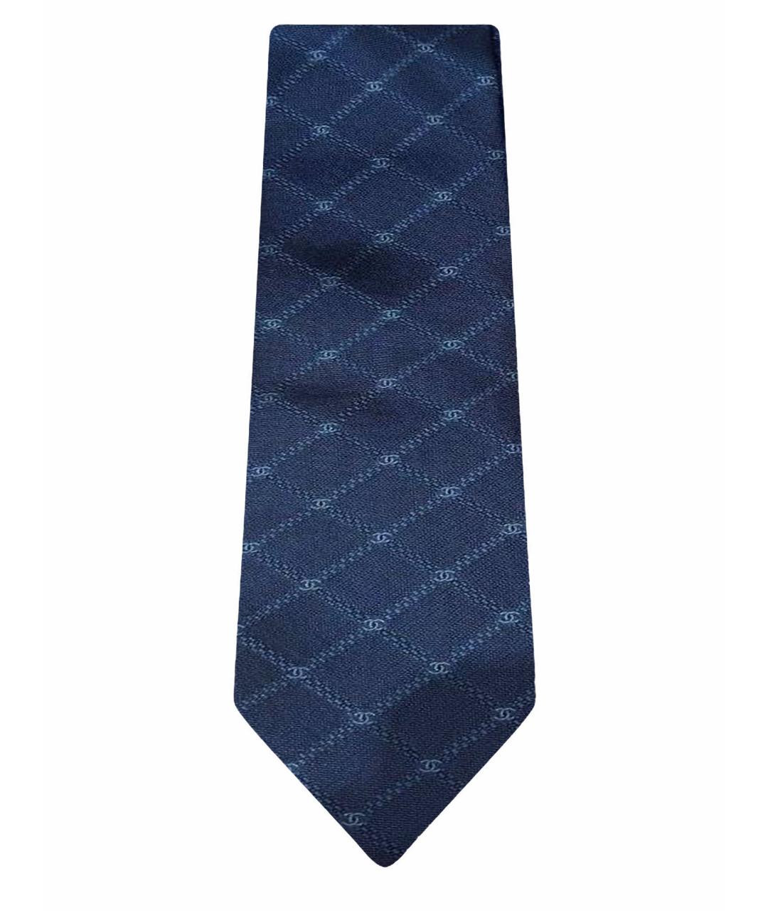 CHANEL Темно-синий галстук, фото 1