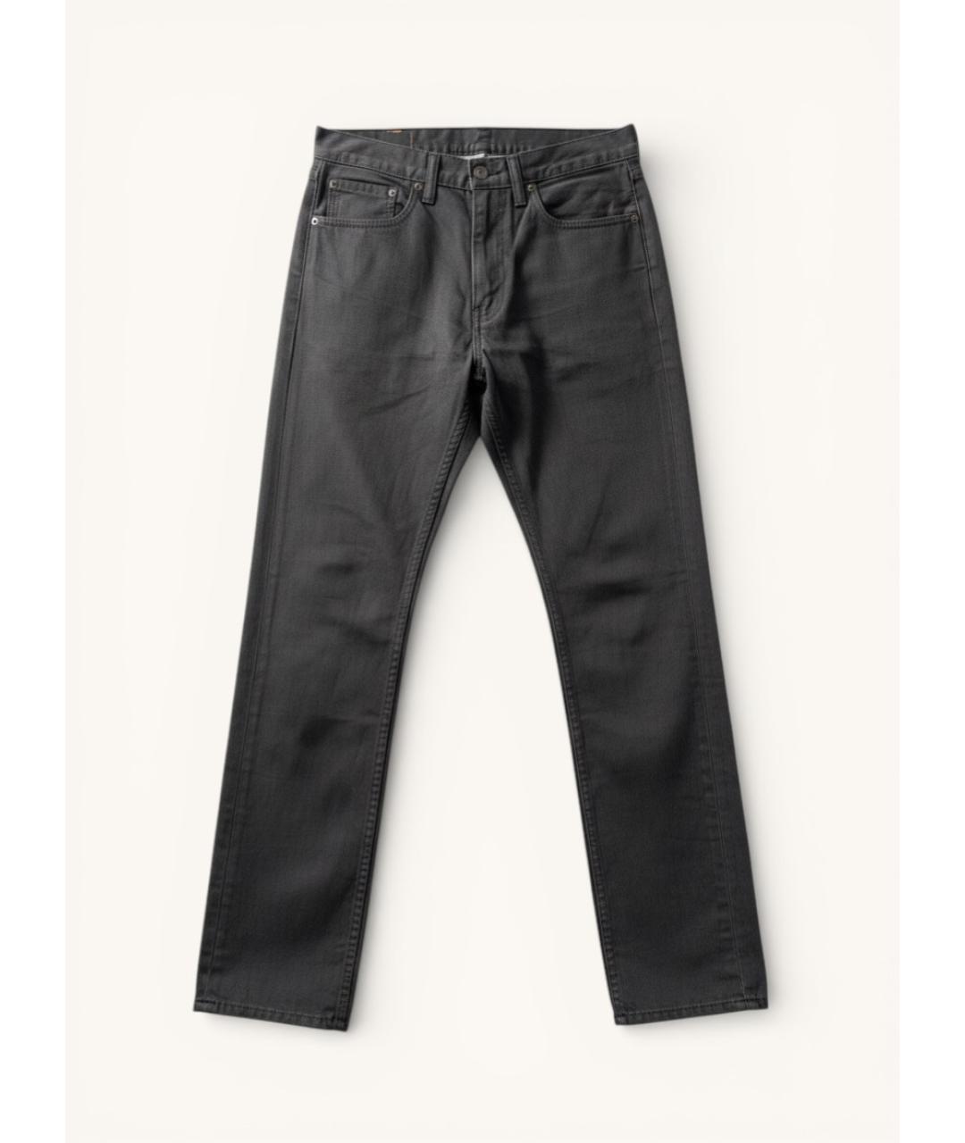 LEVI'S Черные хлопковые прямые джинсы, фото 8