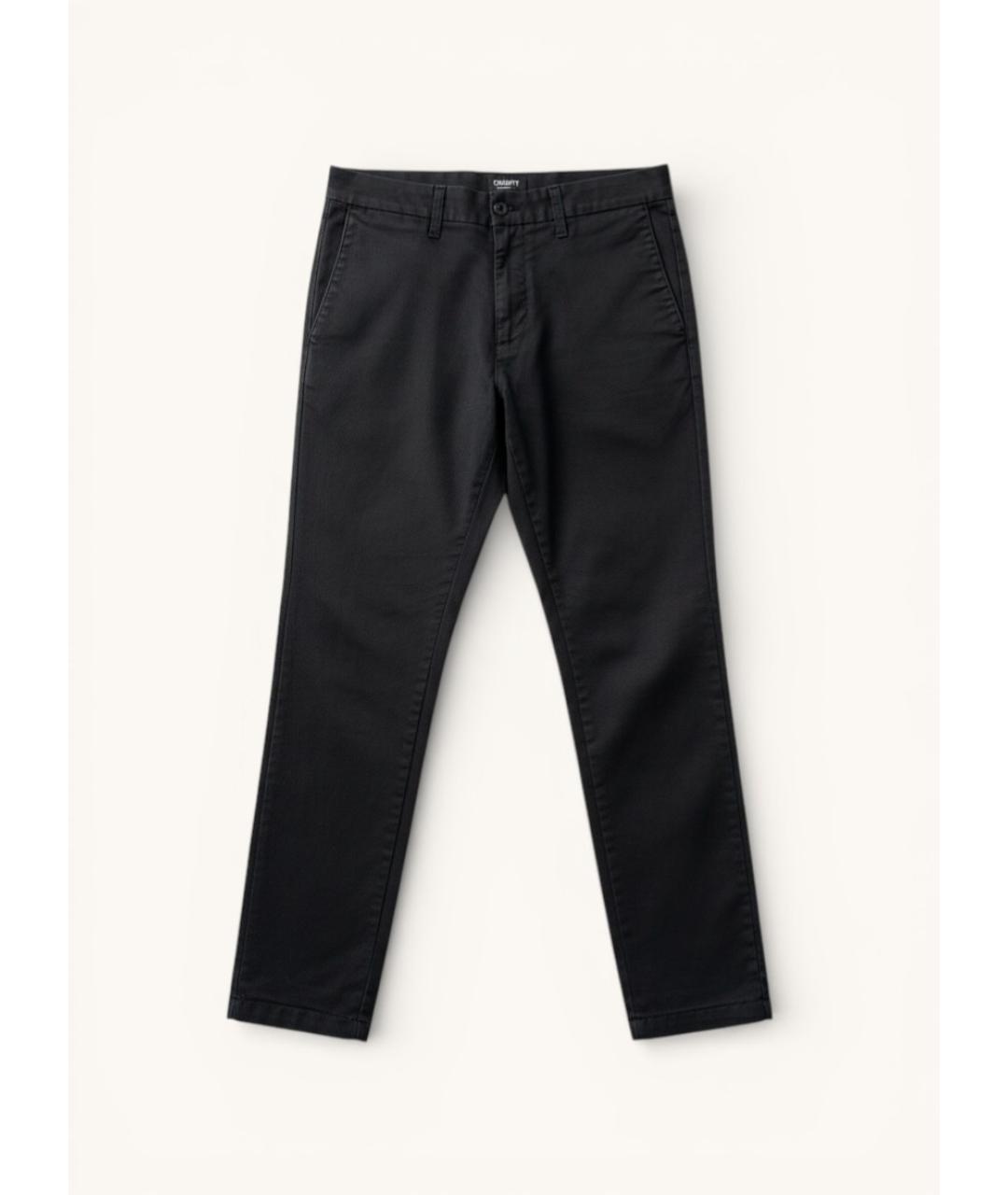 CARHARTT Черные хлопковые брюки чинос, фото 5