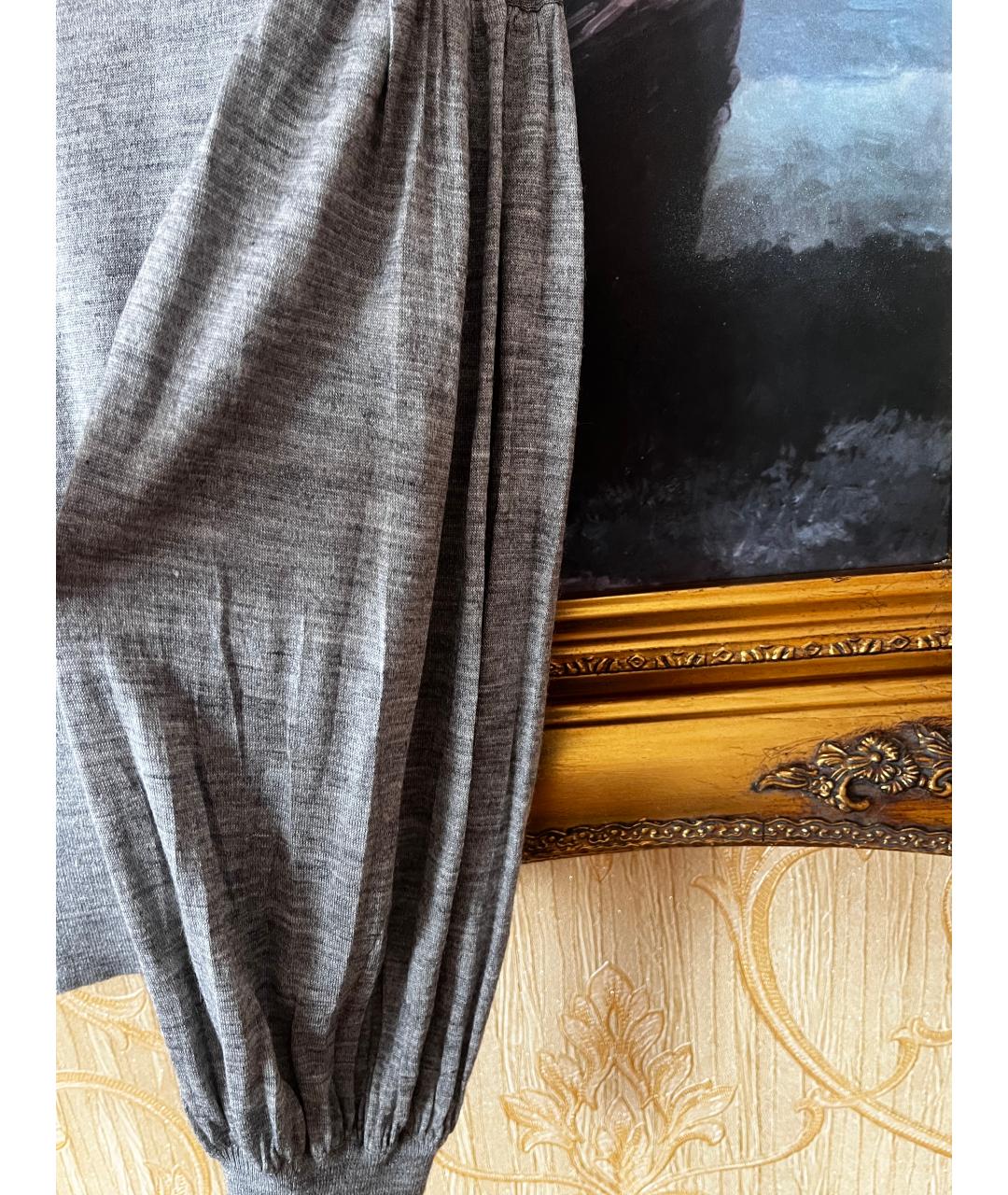 GIAMBATTISTA VALLI Серый шерстяной джемпер / свитер, фото 3