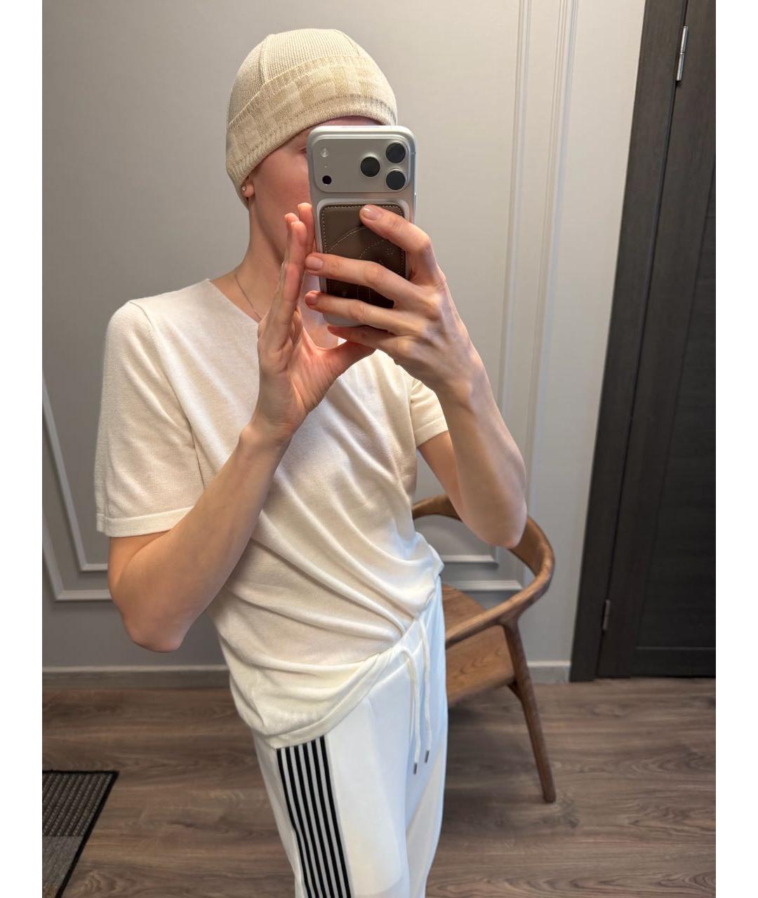 HERMES Бежевая кашемировая шапка, фото 7