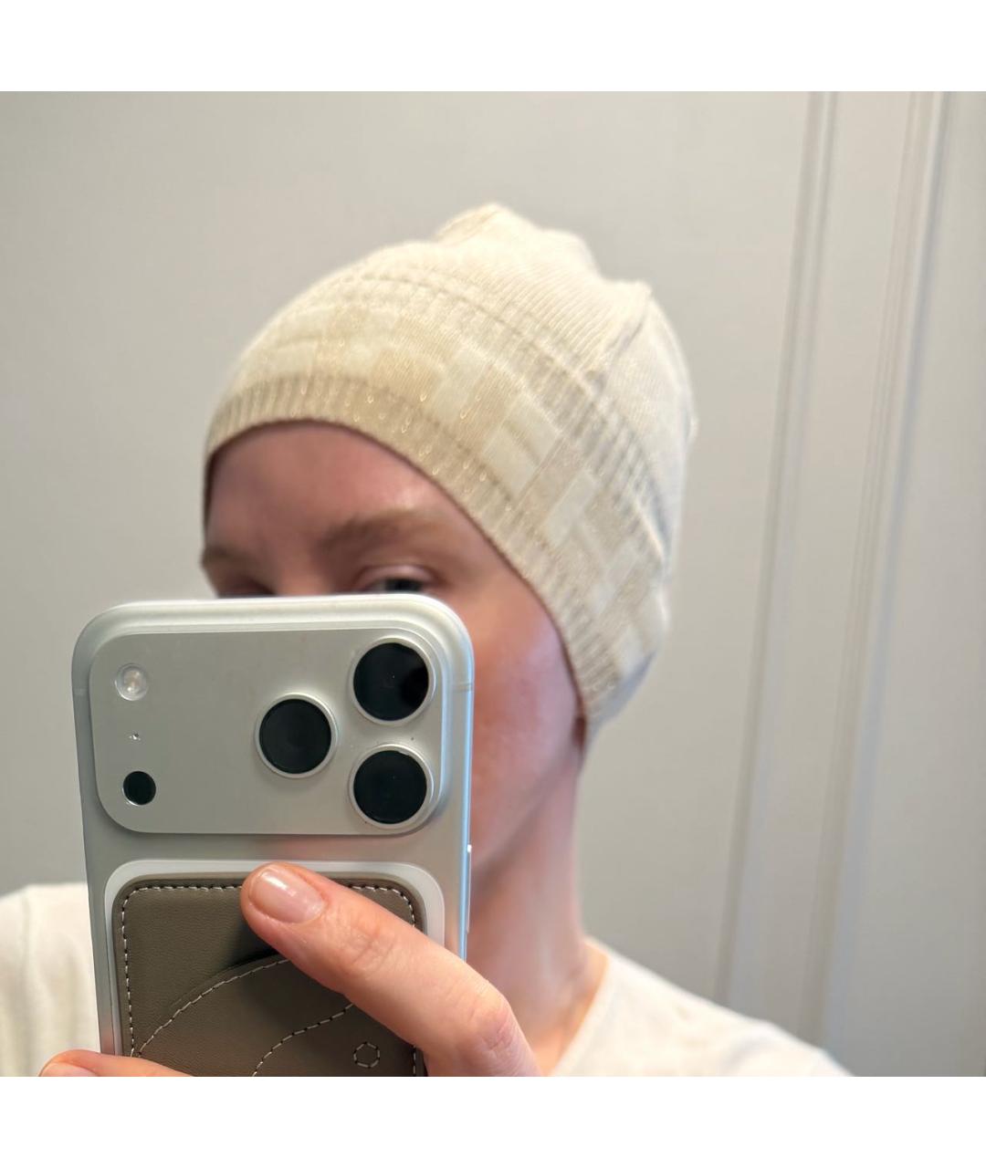 HERMES Бежевая кашемировая шапка, фото 5