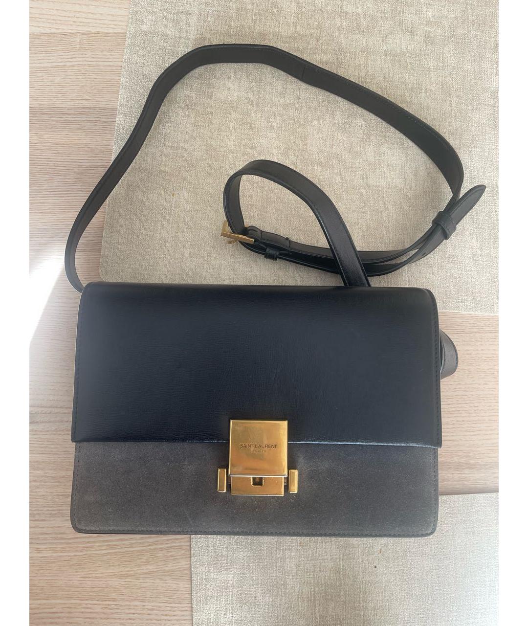 SAINT LAURENT Черная сумка через плечо, фото 2