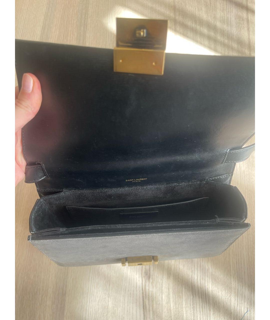 SAINT LAURENT Черная сумка через плечо, фото 4