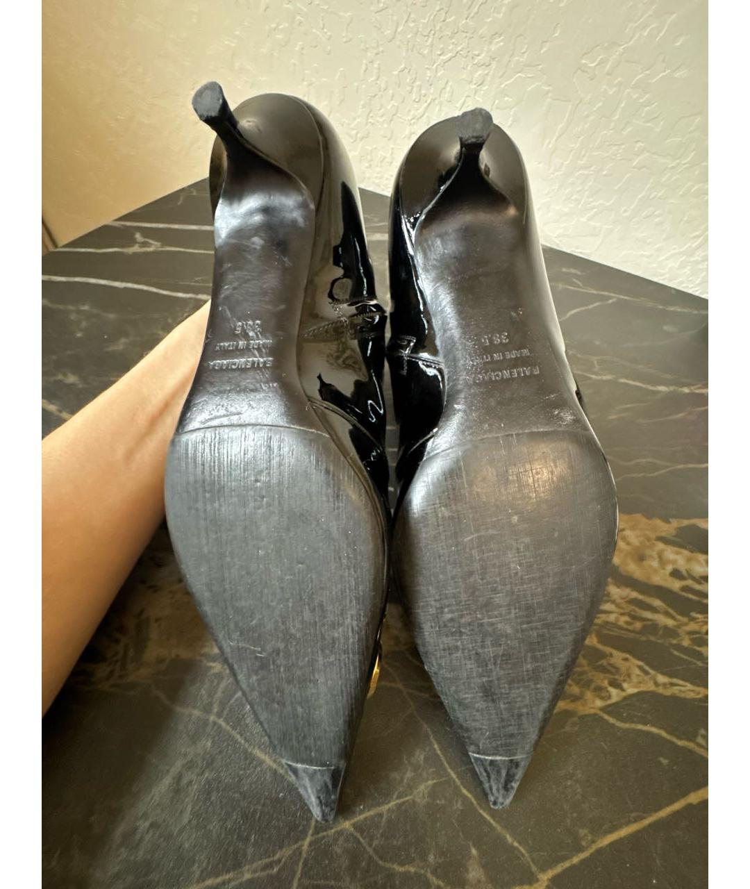 BALENCIAGA Черные ботильоны из лакированной кожи, фото 7