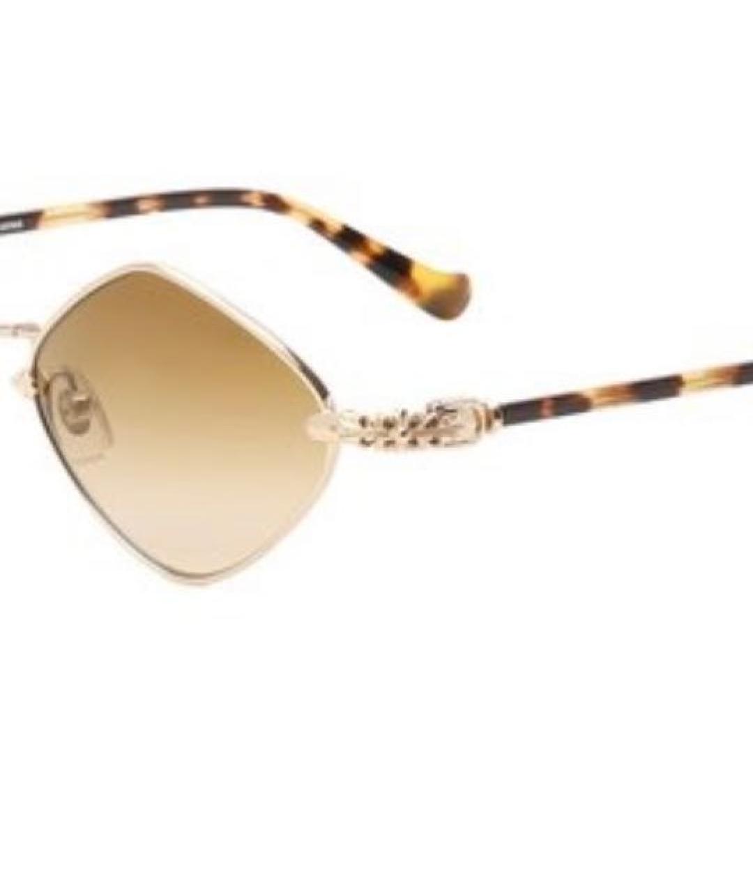 CHROME HEARTS Золотые металлические солнцезащитные очки, фото 3