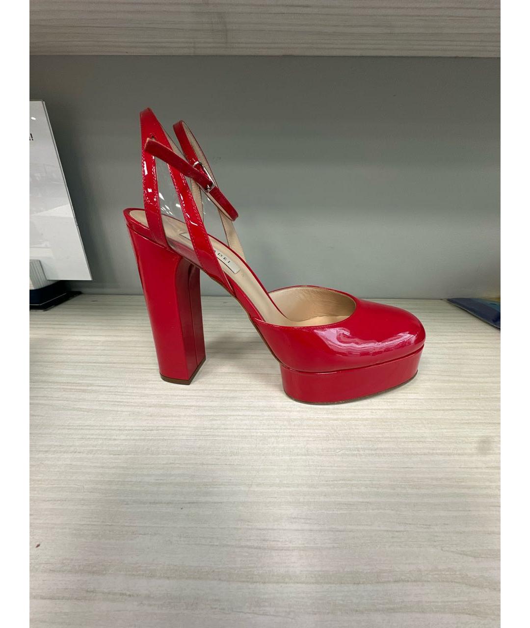 CASADEI Красные туфли из лакированной кожи, фото 6