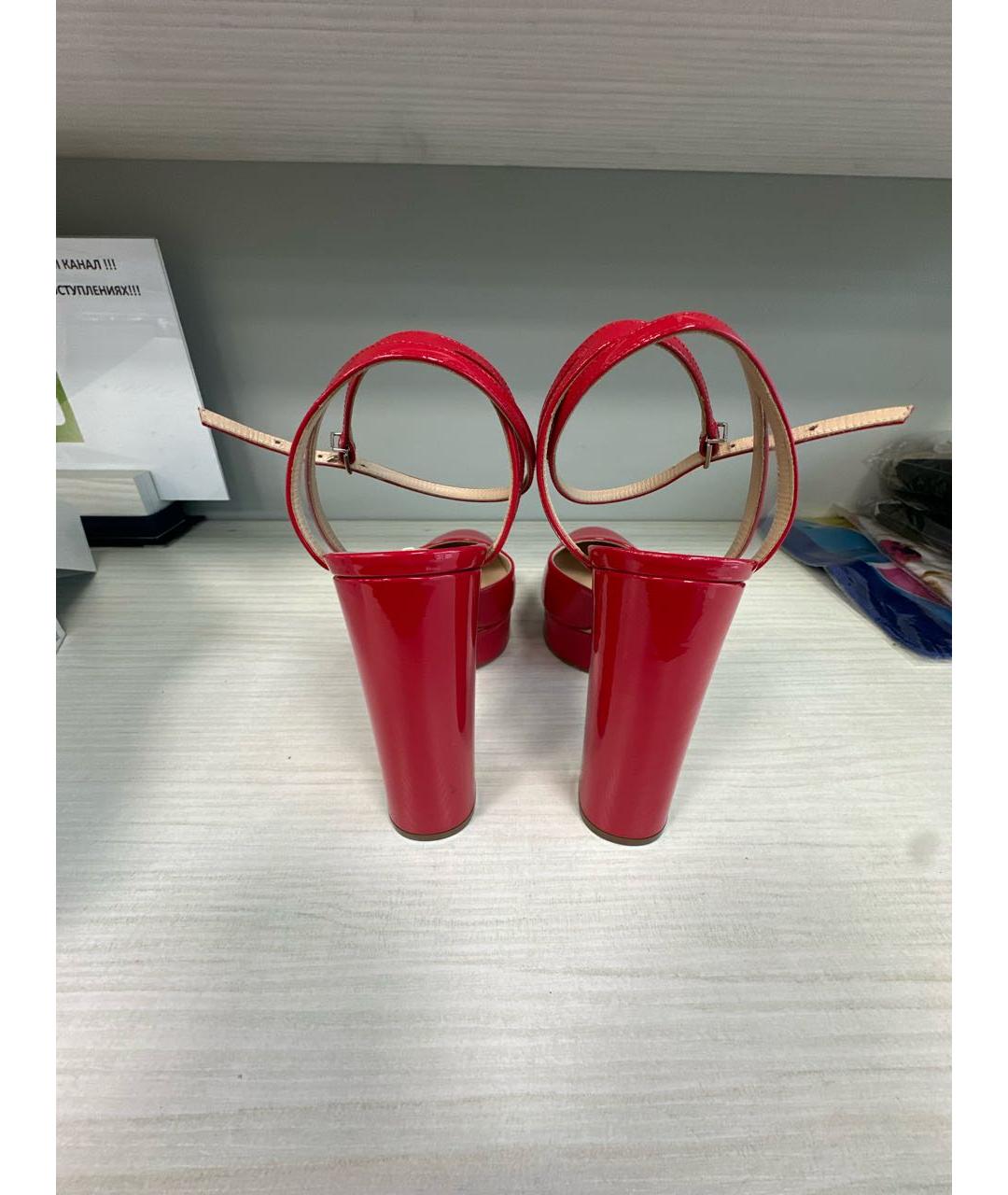 CASADEI Красные туфли из лакированной кожи, фото 4