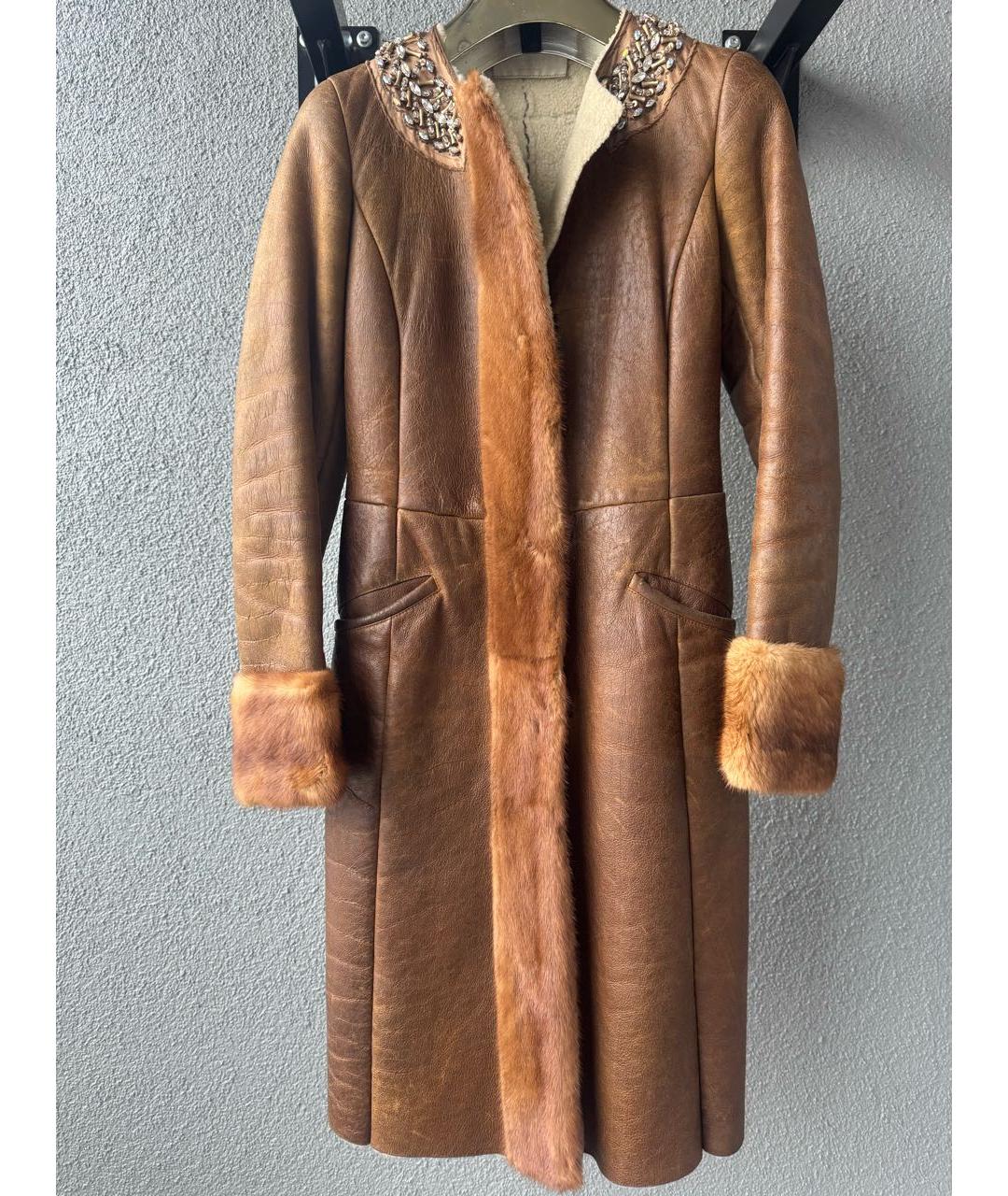 PRADA Бежевая дубленка, фото 5