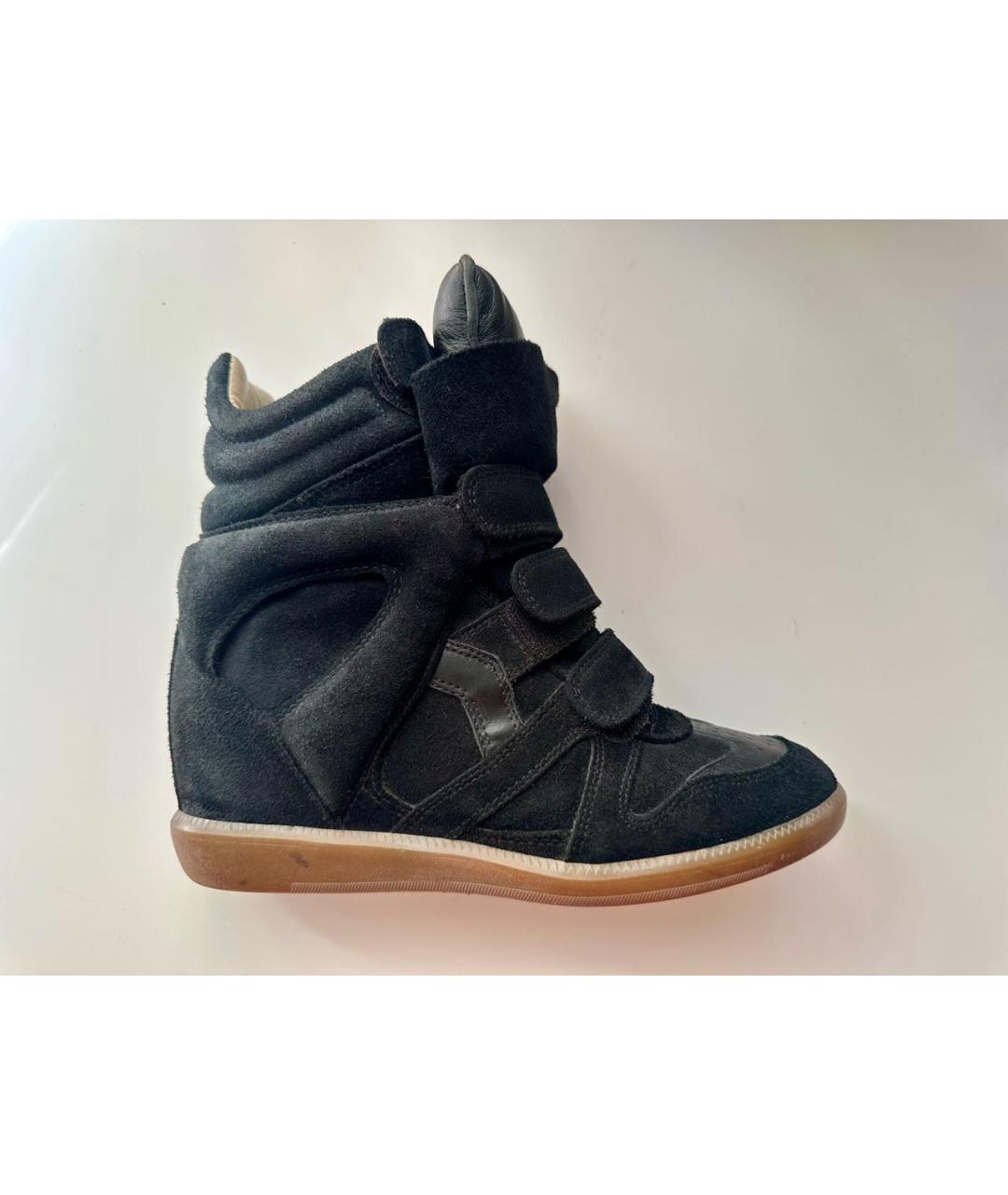 ISABEL MARANT Черные замшевые кроссовки, фото 7