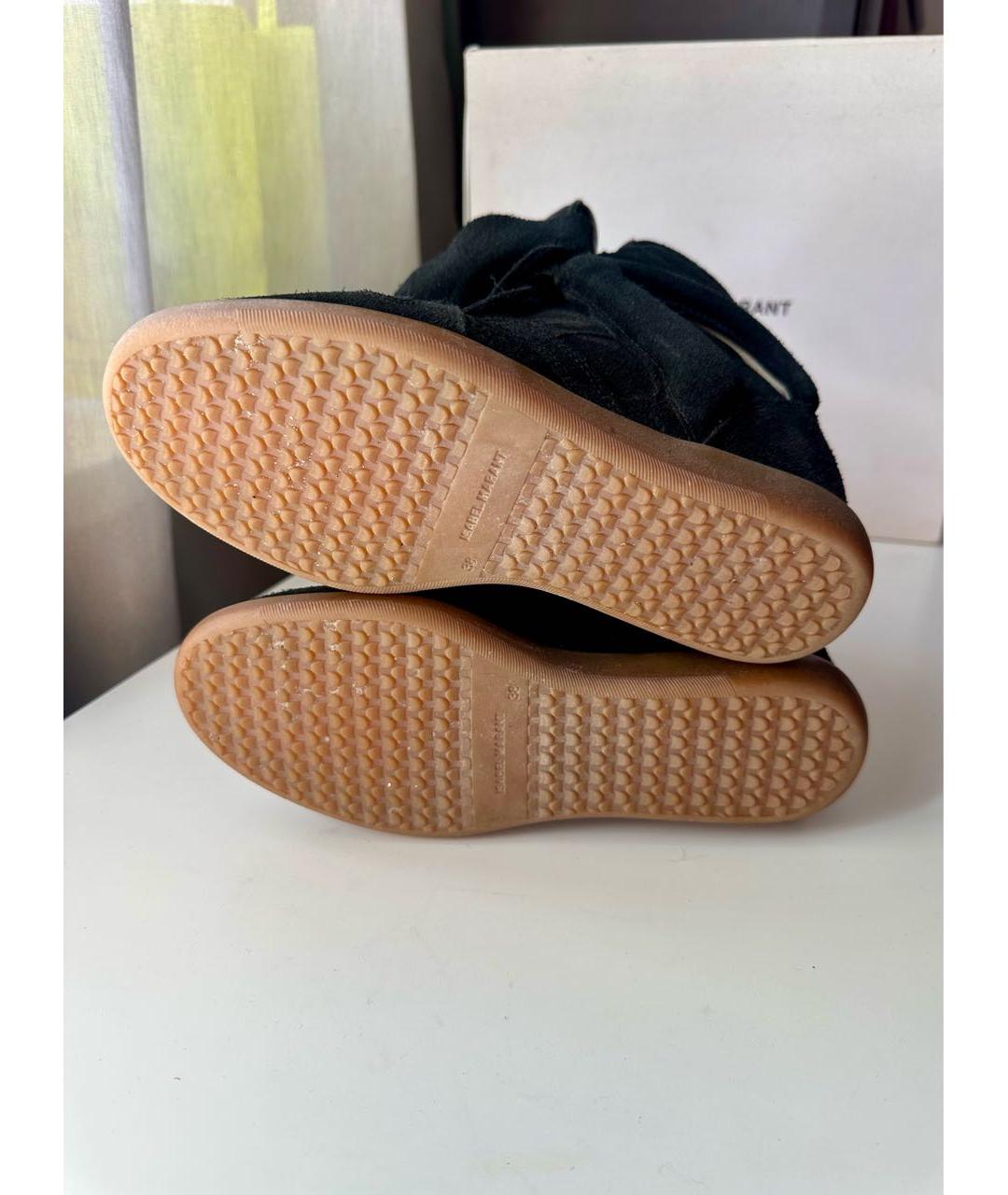 ISABEL MARANT Черные замшевые кроссовки, фото 5