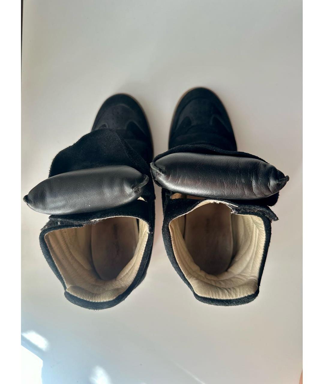 ISABEL MARANT Черные замшевые кроссовки, фото 3