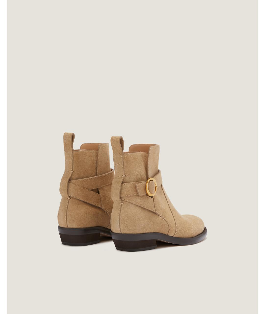 Odissì Бежевые кожаные ботинки, фото 2