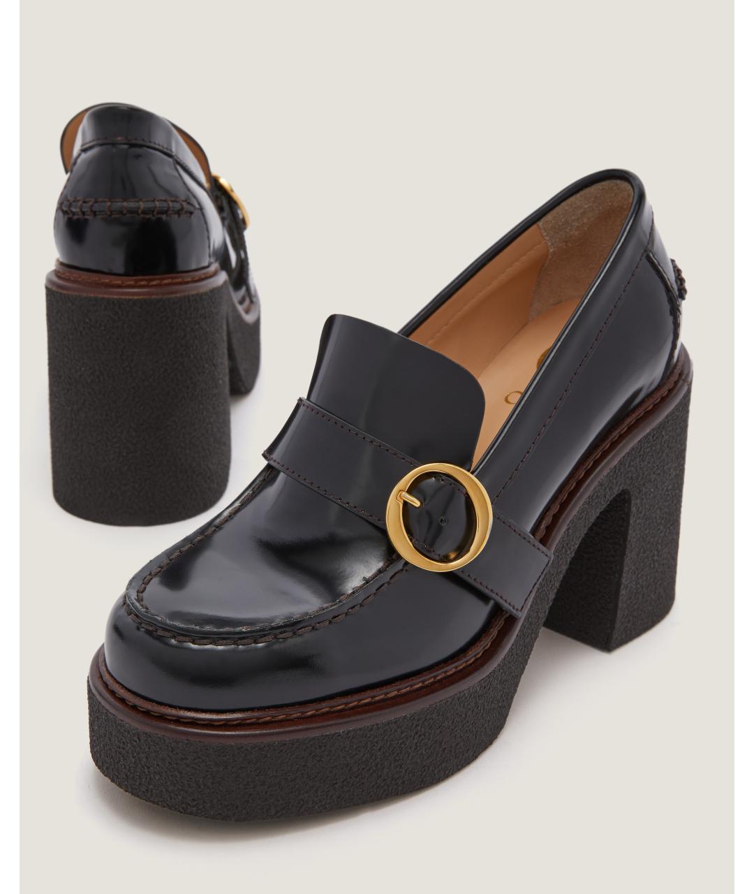 Odissì Черные кожаные лоферы, фото 3