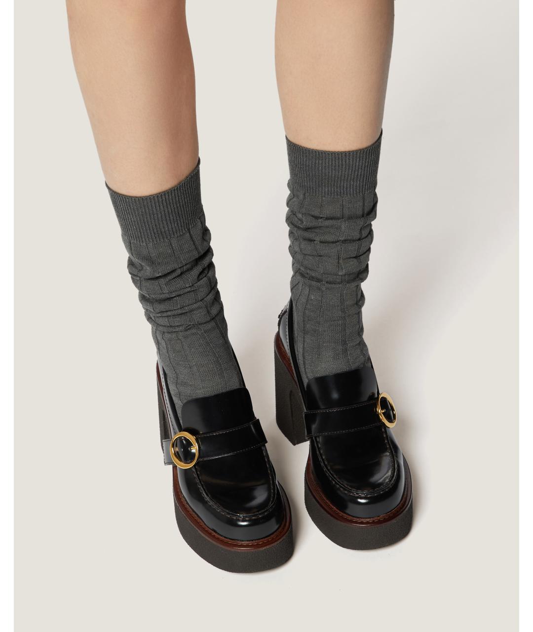 Odissì Черные кожаные лоферы, фото 5