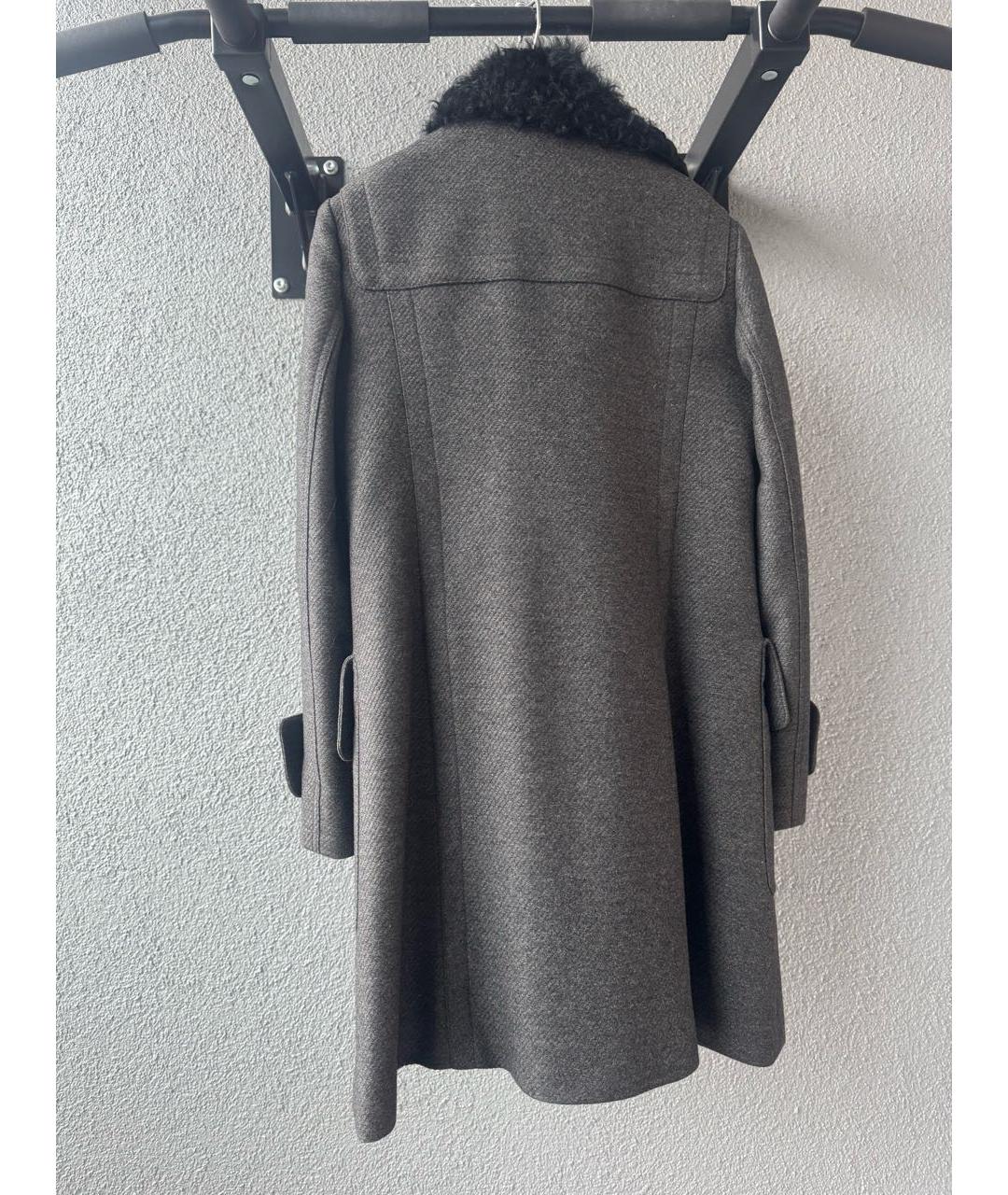 BURBERRY Антрацитовая шерстяная парка, фото 2