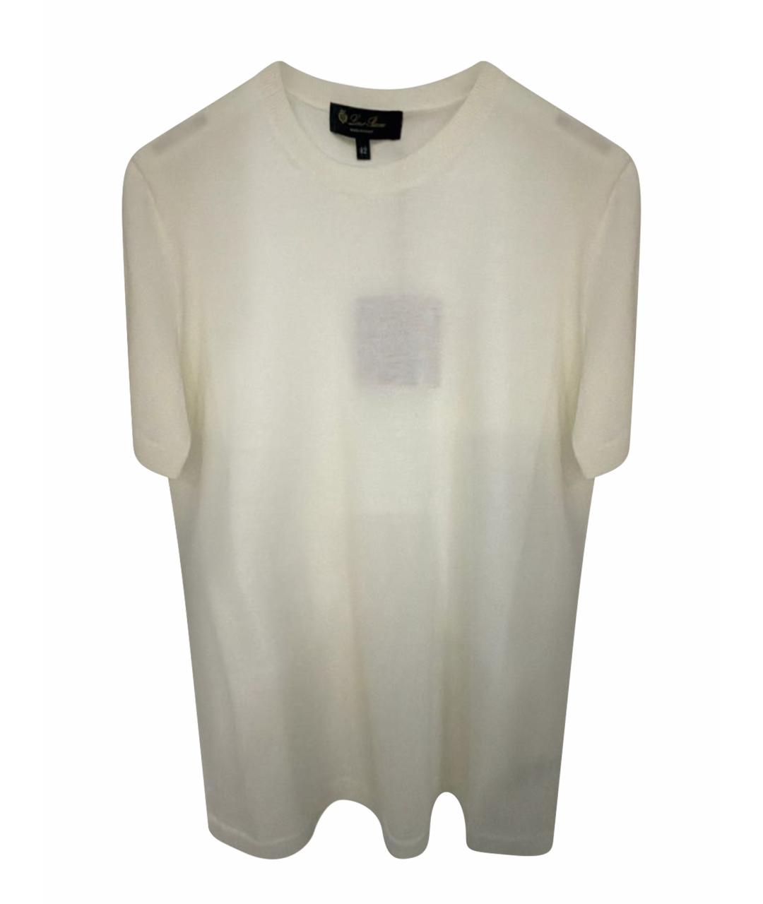 LORO PIANA Белый хлопковый джемпер / свитер, фото 1