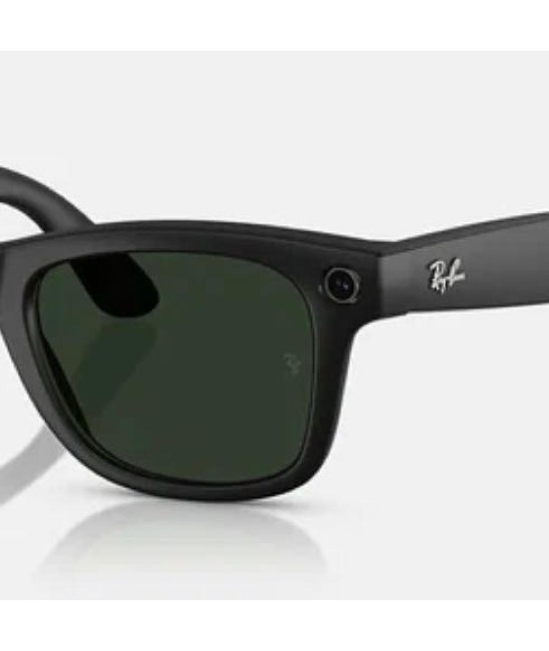 RAY BAN Черные пластиковые солнцезащитные очки, фото 3