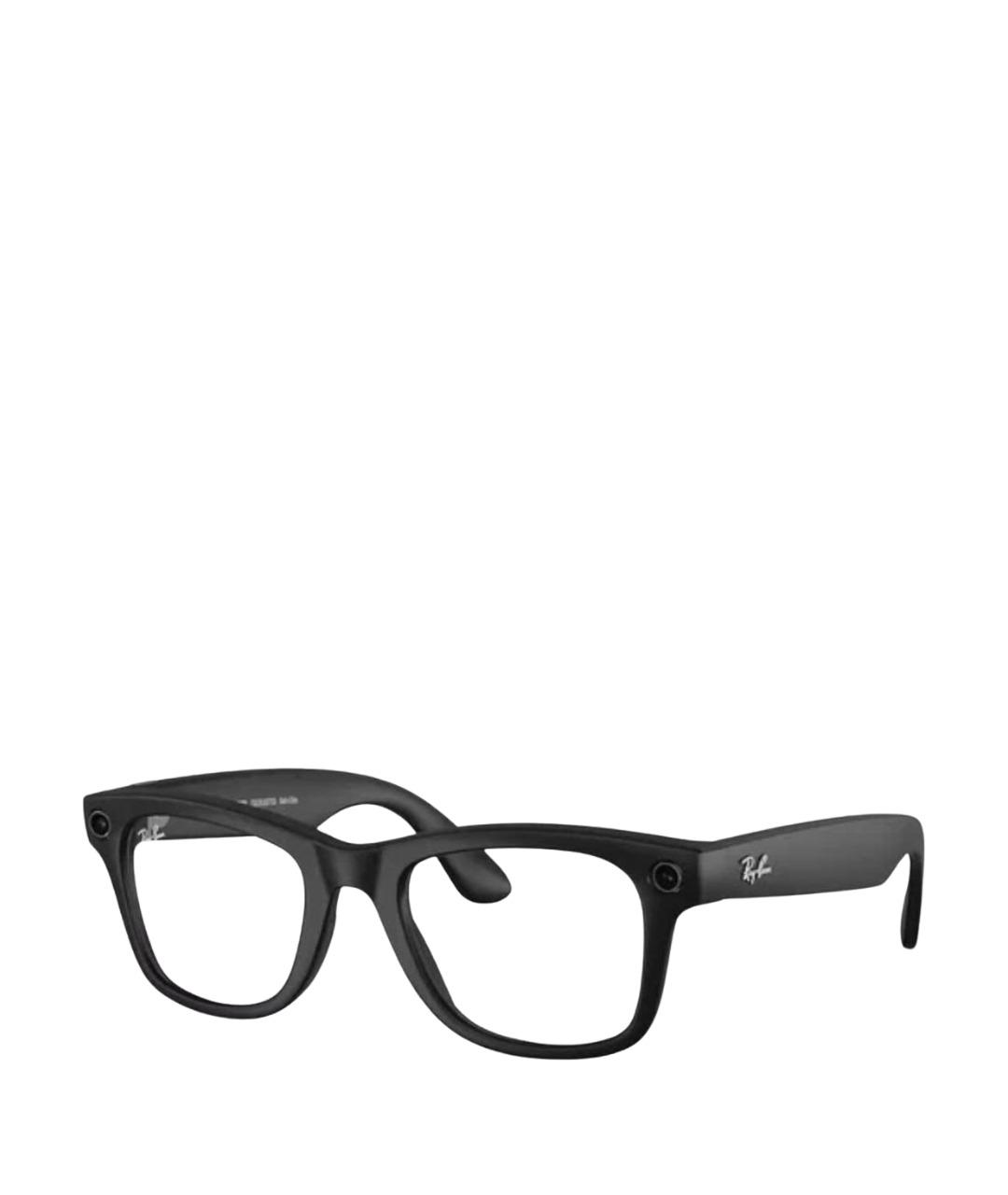 RAY BAN Черные пластиковые солнцезащитные очки, фото 1