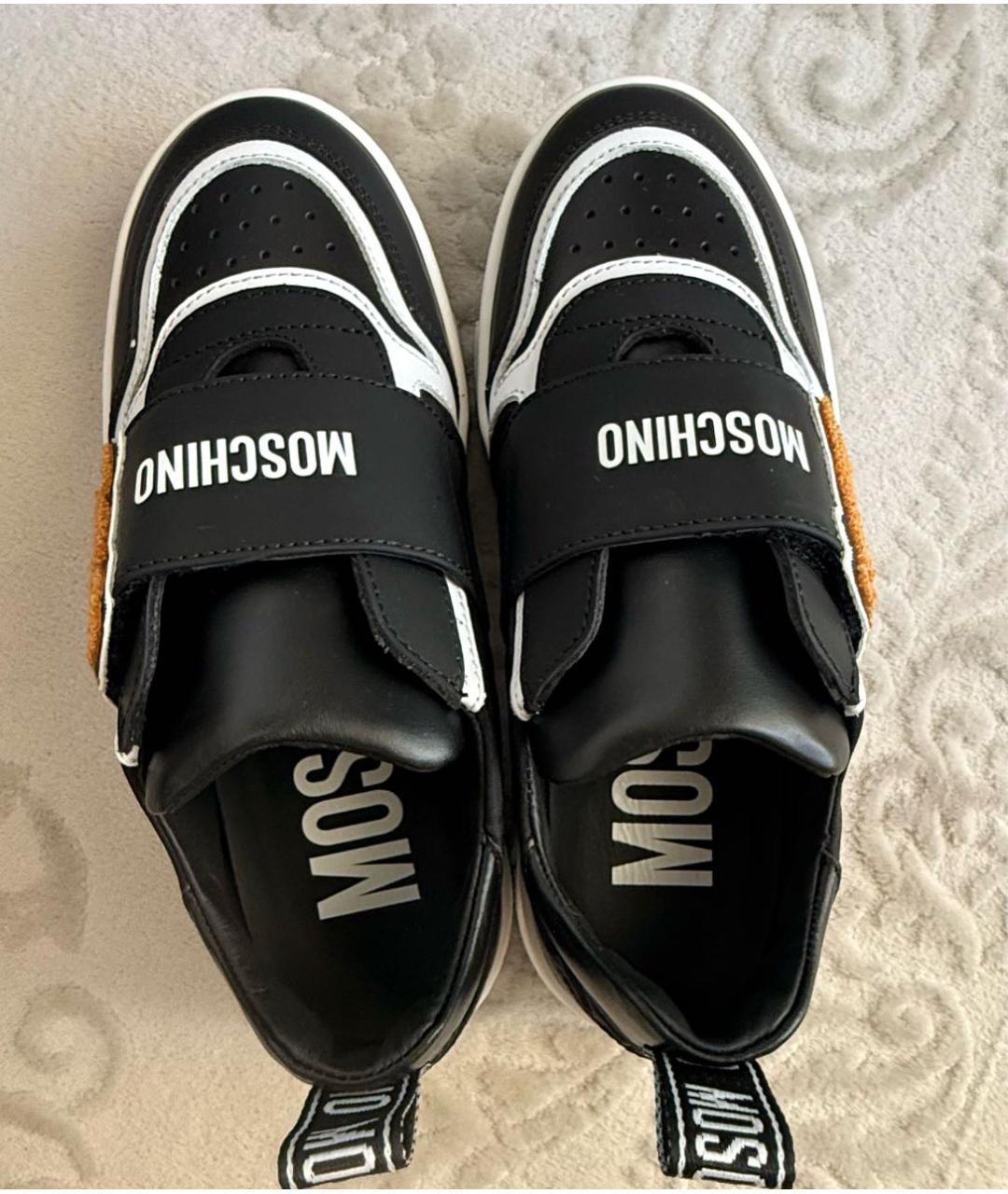 MOSCHINO Кожаные кеды, фото 3