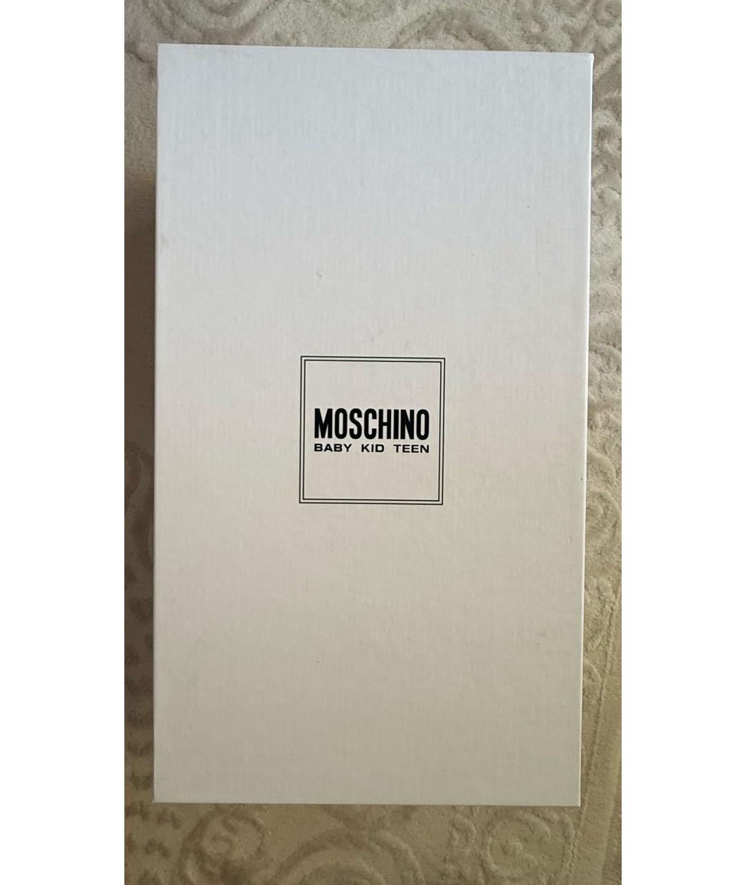 MOSCHINO Кожаные кеды, фото 5