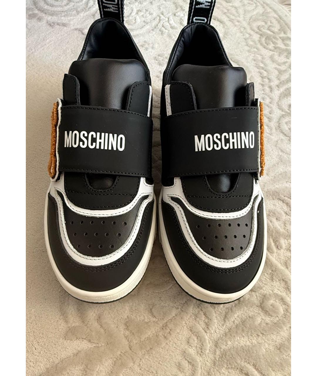 MOSCHINO Кожаные кеды, фото 2