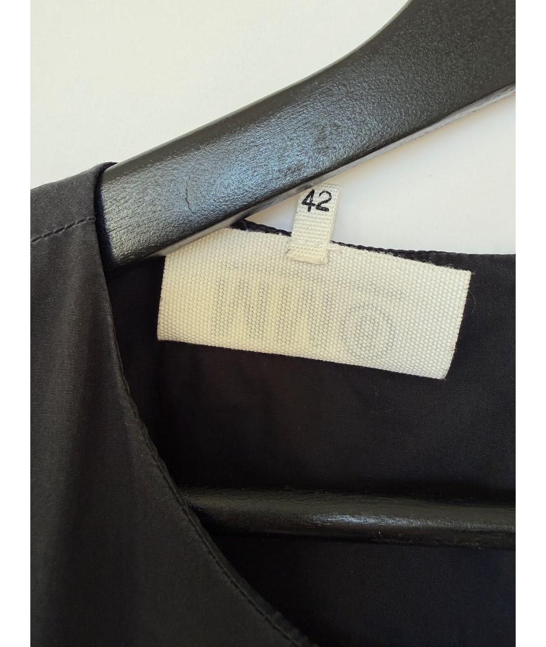 MM6 MAISON MARGIELA Черное хлопковое повседневное платье, фото 5