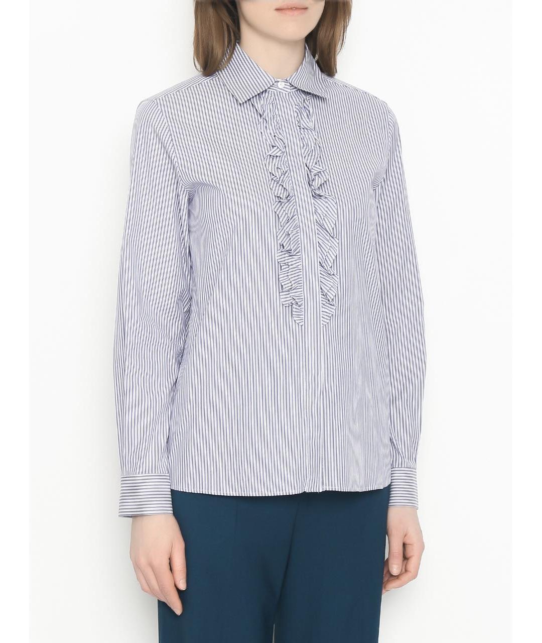 MAX MARA STUDIO Голубая хлопковая рубашка, фото 2