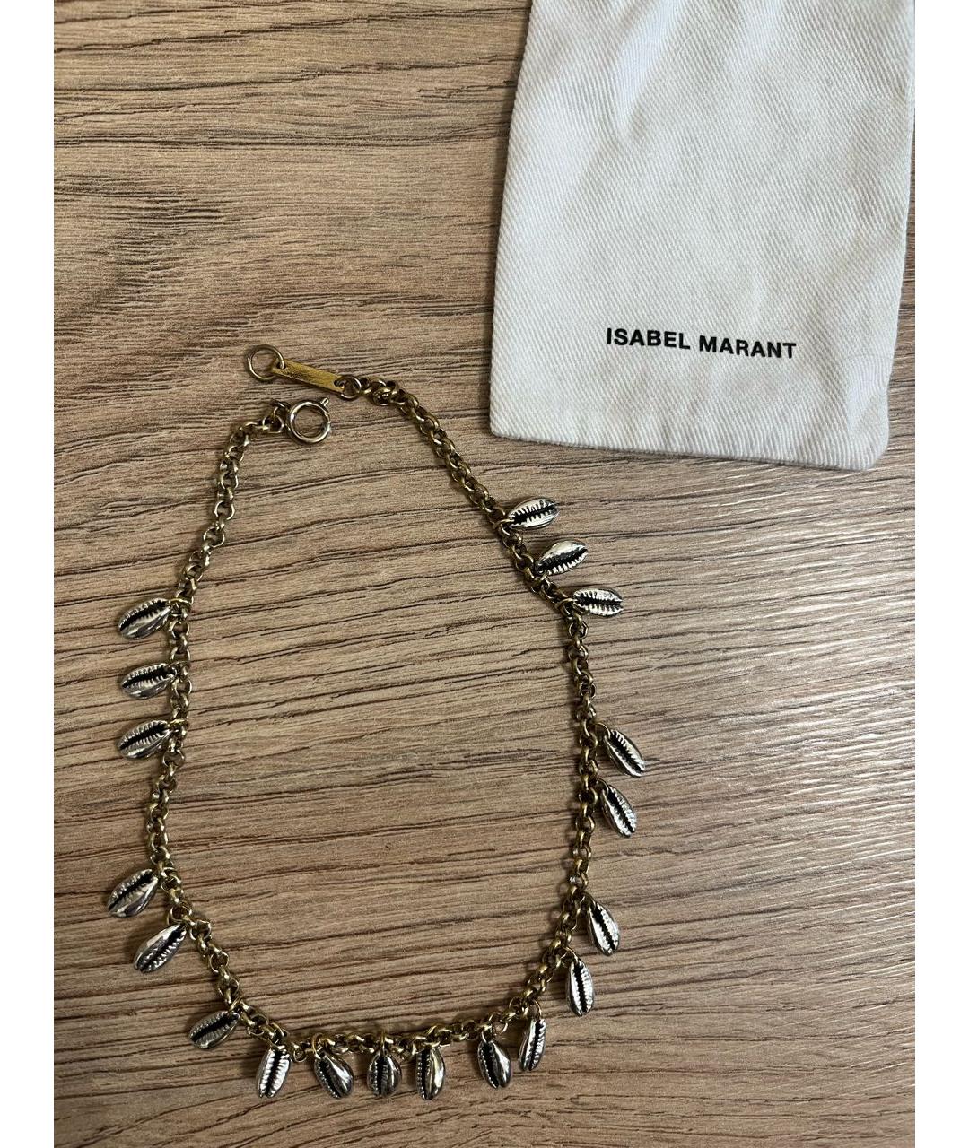 ISABEL MARANT Серебряное латунное колье, фото 2