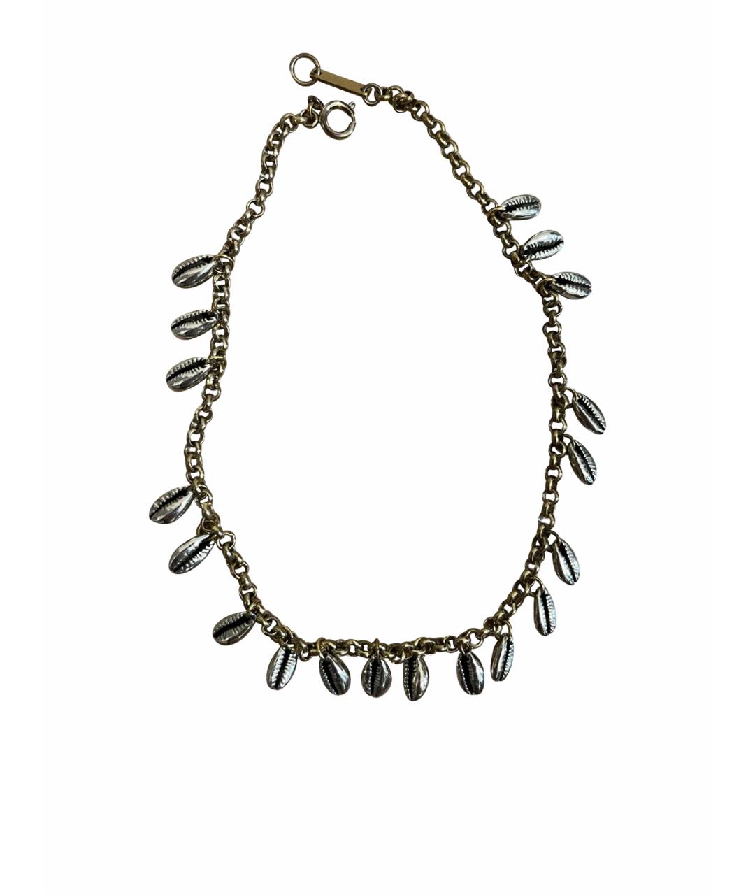 ISABEL MARANT Серебряное латунное колье, фото 1