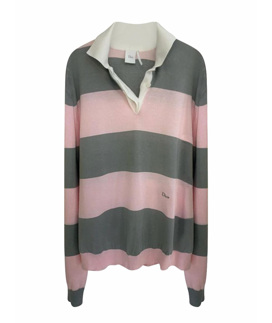 CHRISTIAN DIOR Розовый хлопковый джемпер / свитер, фото 1