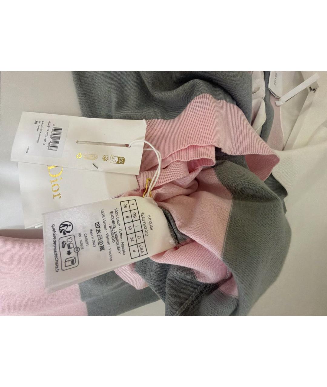 CHRISTIAN DIOR Розовый хлопковый джемпер / свитер, фото 5