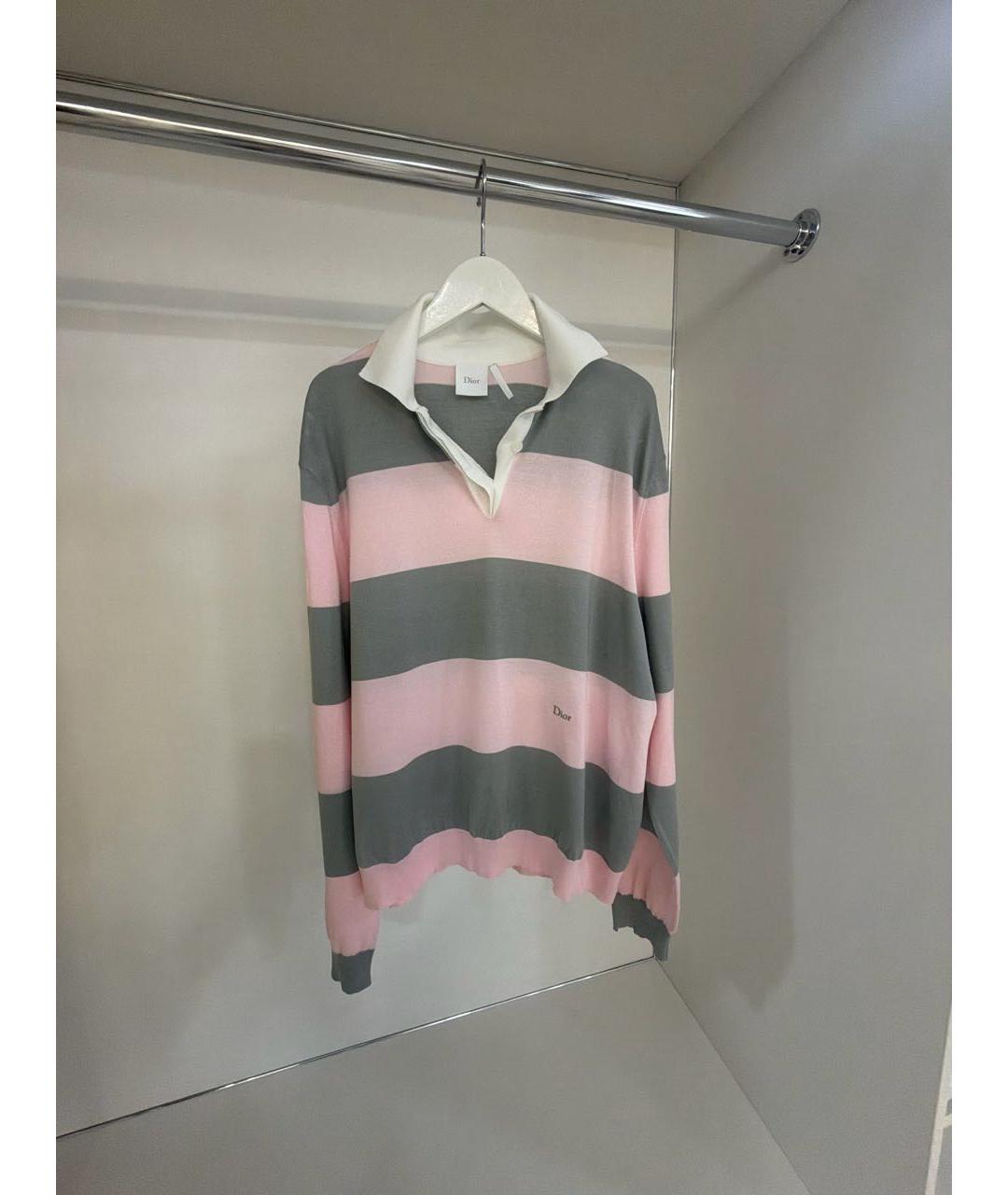 CHRISTIAN DIOR Розовый хлопковый джемпер / свитер, фото 6
