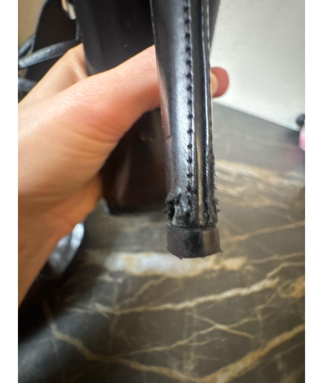 ANTHONY VACCARELLO Черные кожаные туфли, фото 7