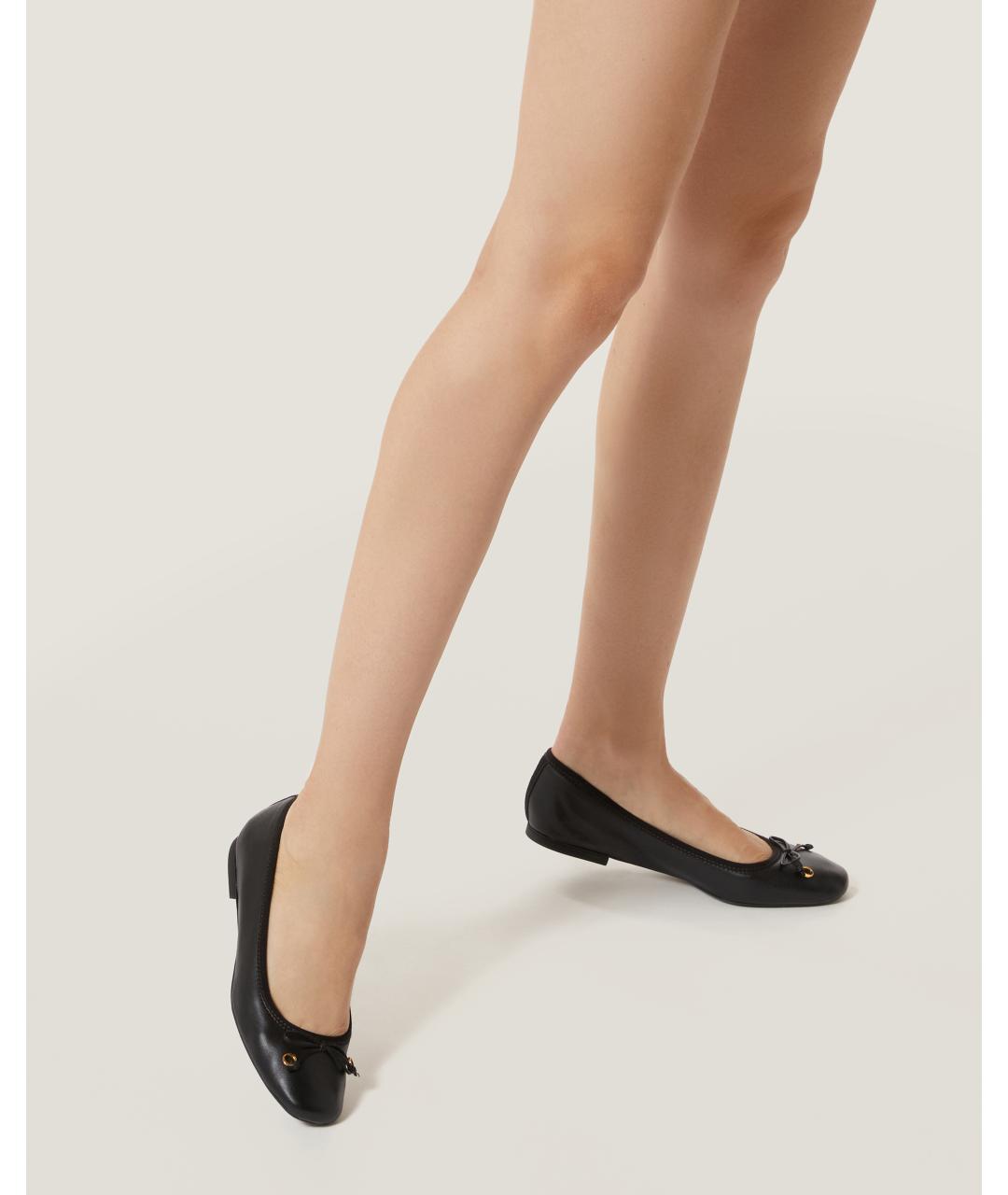 Odissì Черные кожаные балетки, фото 5